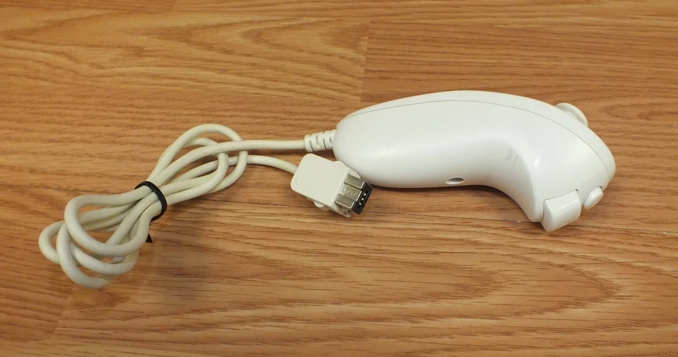 Genuine Nintendo (RVL-004) White Nunchuck Navigation Controller For Wii & Wii U! - Image 2 of 4