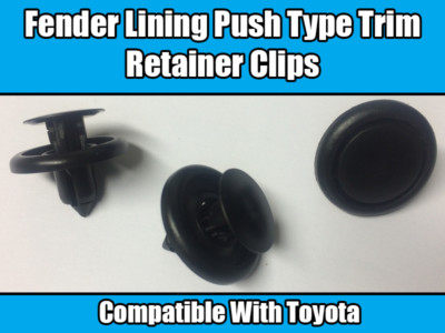 10x CLIPS für TOYOTA COROLLA MR2 STOßSTANGE VERKLEIDUNG SCHIEBE TYP HALTER KUNSTSTOFF