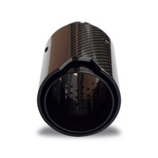 Real Carbon Fiber M Sport Black On Black Muffler Bmw M Performance Exhaust Tip1x Real Carbon Fiber M Sport Black On Black Muffler Bmw M Performance Exhaust Tip1x