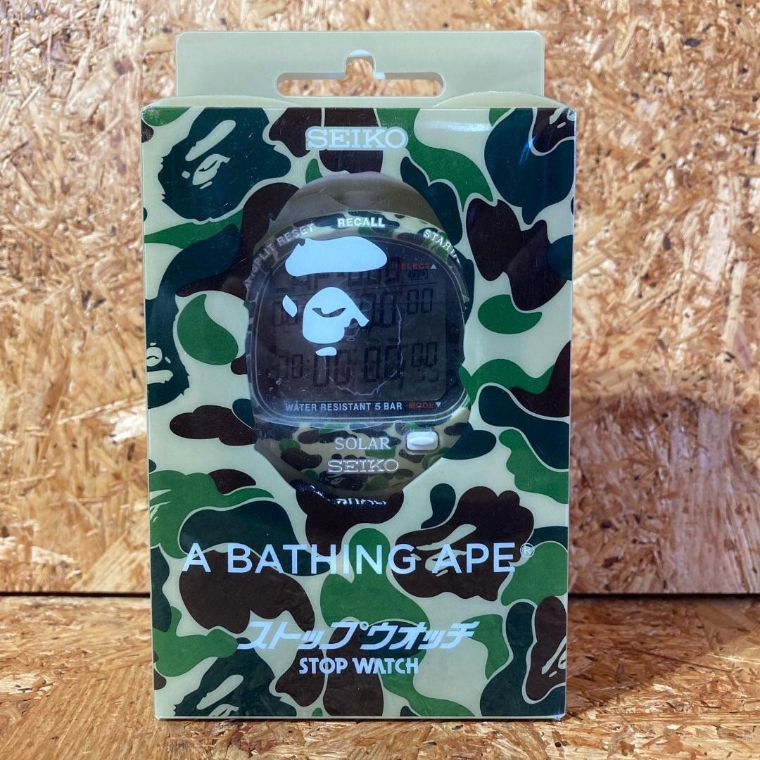 A BATHING APE - BAPE X SEIKO ABC CAMO セイコー　ストップウォッチ A BATHING APE BAPE X SEIKO ABC CAMO STOP WATCH Limitted