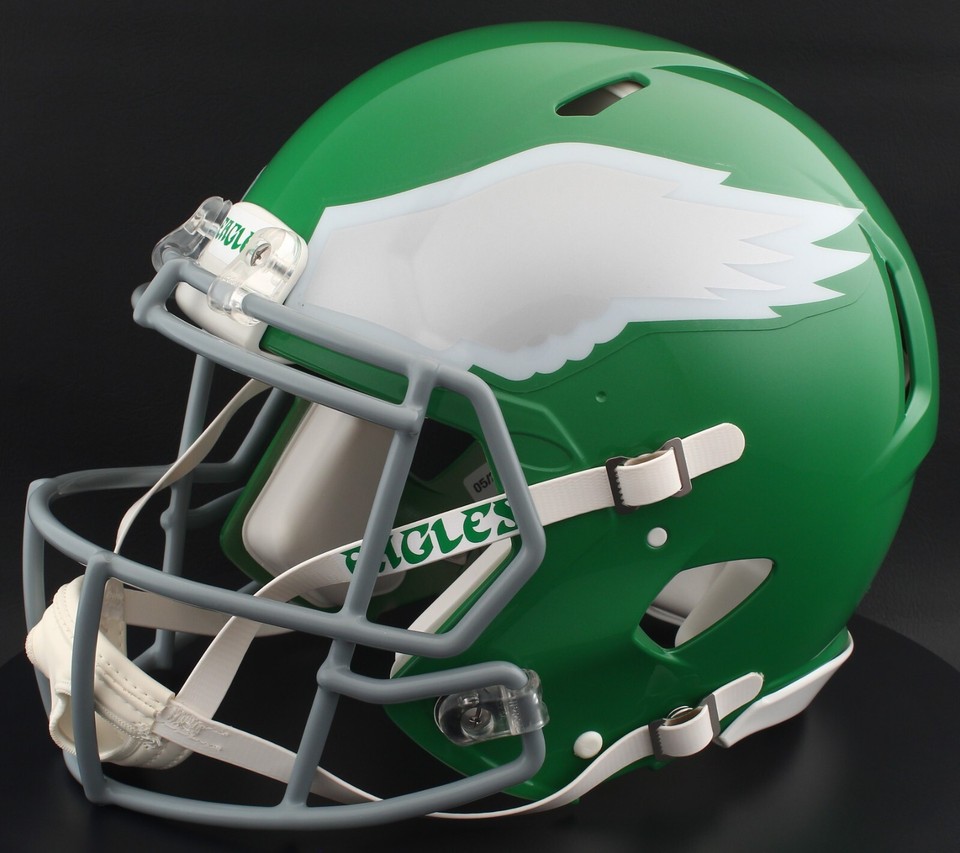 Casque Riddell Speed Authentic Philadelphia Eagles Tribute – Kelly Vert – Neuf