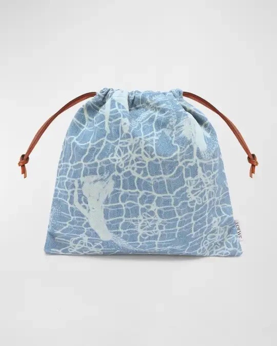Loewe — Beautiful! Loewe x Paula’s Ibiza Mermaid Denim Pouch Clutch Bag