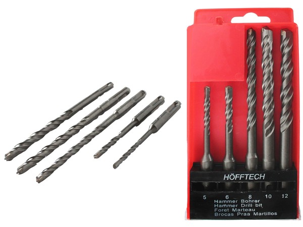 Sds Plus Stein Bohrer Set Ø 5 6 8 10 12Mm Steinbohrer Betonbohrer Hammerbohrer-image