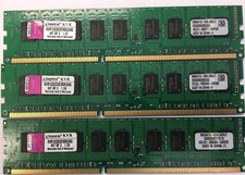 6GB Lot of 3 2GB PC3-10600E 2Rx8 DDR3 1333 Server ECC Unbuffered DIMM Memory RAM