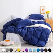 Ultra Soft Handfeeling Duvet Cover Set with Pillow Sham 12 Colors Available