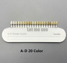 Ivoclar Vivadent Dental Teeth Shade Guide A-D 20 Colors Porcelain Bleached