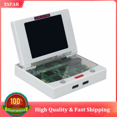 Saturn Slim Combo Game Console 8''4:3 LCD Screen Hifi Stereo Speakers for SS Game