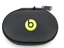 Beats By Dre Soft Carry Case Zip Storage Earbuds Gray Yellow Pouch Only