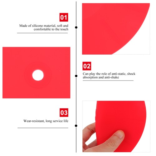 Record Mat Turntable Platter for Vinyl Records Anti-static Silicone - Picture 5 of 12