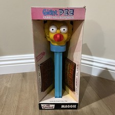 Vintage Giant 12" Pez Candy Roll Dispenser Maggie Simpson 2005