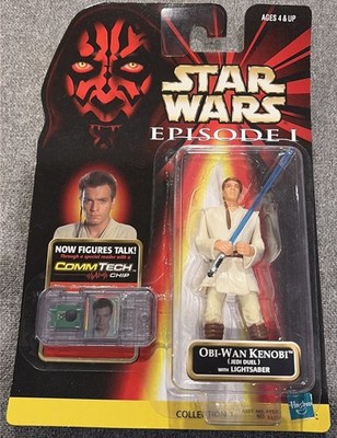 Hasbro 1998 Star Wars Episode 1 Obi Wan Kenobi CommTech Chip