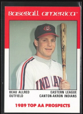 Beau Allred 1989 Best Baseball America AA Prospects #AA7 Canton-Akron Indians