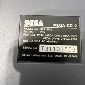 SEGA Mega Drive HAA-2510 & Mega CD2 HAA-2912 set Japan