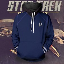 Star Trek Into Darkness Hoodie Uniform Pullover Sweatshirt Cosplay Costume Tops