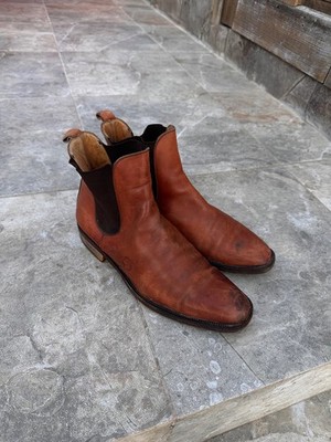 J&W Dawson 1951 Leather Chelsea Boots Brown Vintage Style