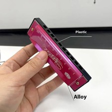 C Tone Harmonica for Beginners - 1PC, 10 Holes, 20 Tones; Packed in a Case - Mak