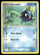 Team Aqua's Carvanha 48/95 - Team Magma vs Team Aqua - Common NM on eBay