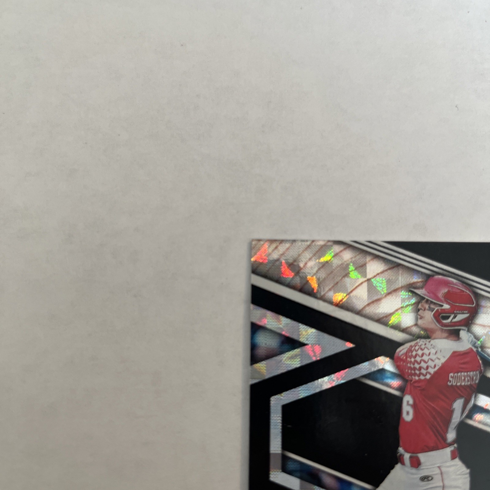 2020 Panini Elite Extra Edition Tyler Soderstrom Black Refractor Auto #1/1 view 2