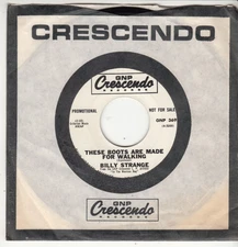 BILLY STRANGE -THESE BOOTS ARE MADE FOR WALKING- PROMO CRESCENDO 45- GREAT SHAPE
