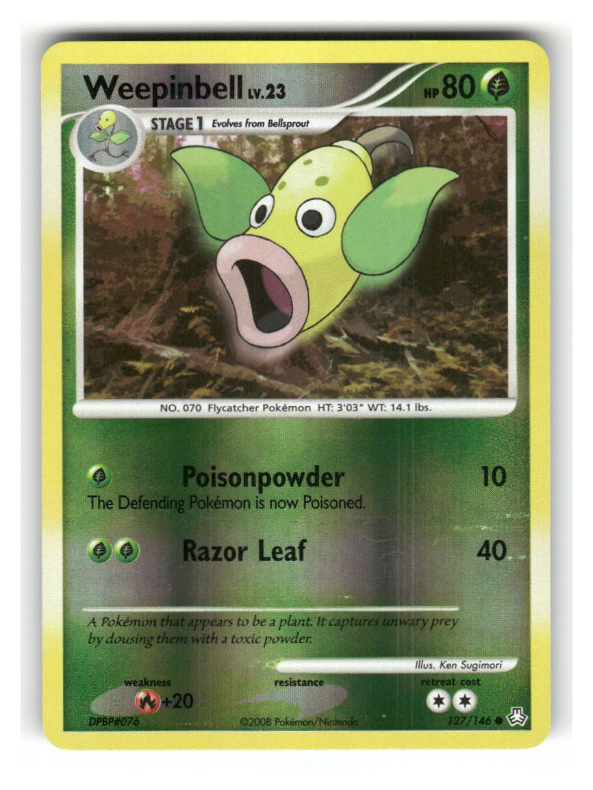 Weepinbell 127/146 Common Legends Awakened Pokemon Reverse Holo MP