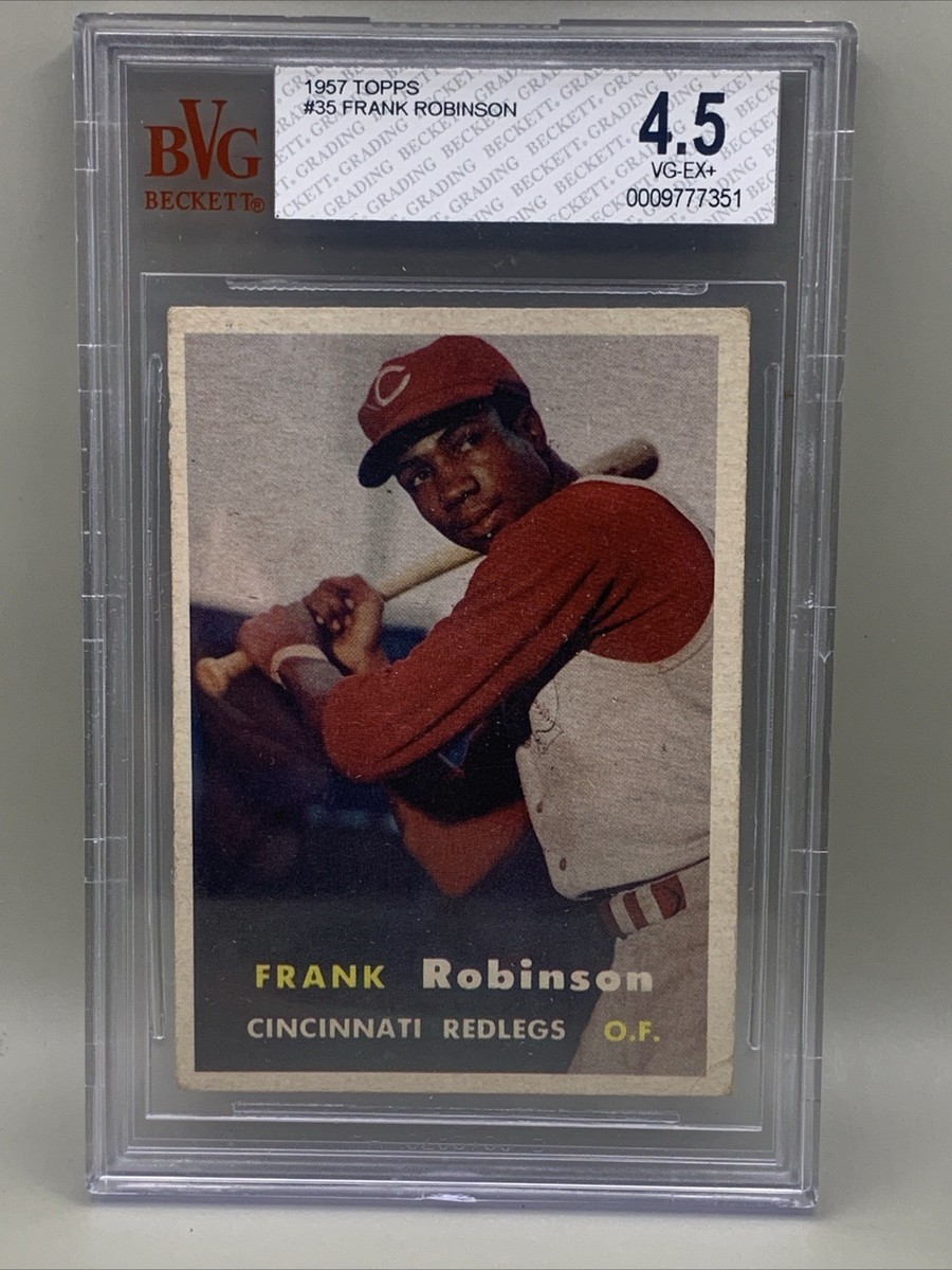 1957 Topps - Frank Robinson #35 Rookie Reds Graded 4.5 VG/EX+ Free Shipping