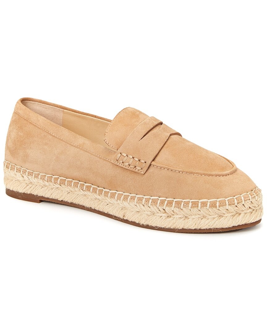 Женские эспадрильи из замши JMclaughlin Edalene на плоской подошве золотистого цвета 11 24890₽