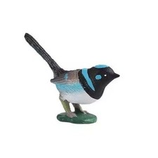 Superb Fairywren Bird Animal Figure Toy PVC Doll Small Figurine Birthday Gifts