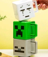 Paladone Minecraft Set of 3 Stacking Mugs - Gamer Gift - Boxed New