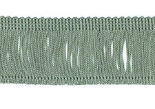 Trimplace Sage Green 2" Rayon Chainette Fringe - 9 Yards