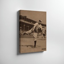 CHICAGO CUBS 1909 Mordecai Brown Wall Art Baseball Decor Print WRAPPED CANVAS
