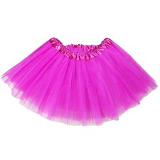 Tutus Skirt, Women Costumes Skirt Tulle for Teens One Size, Hot Pink