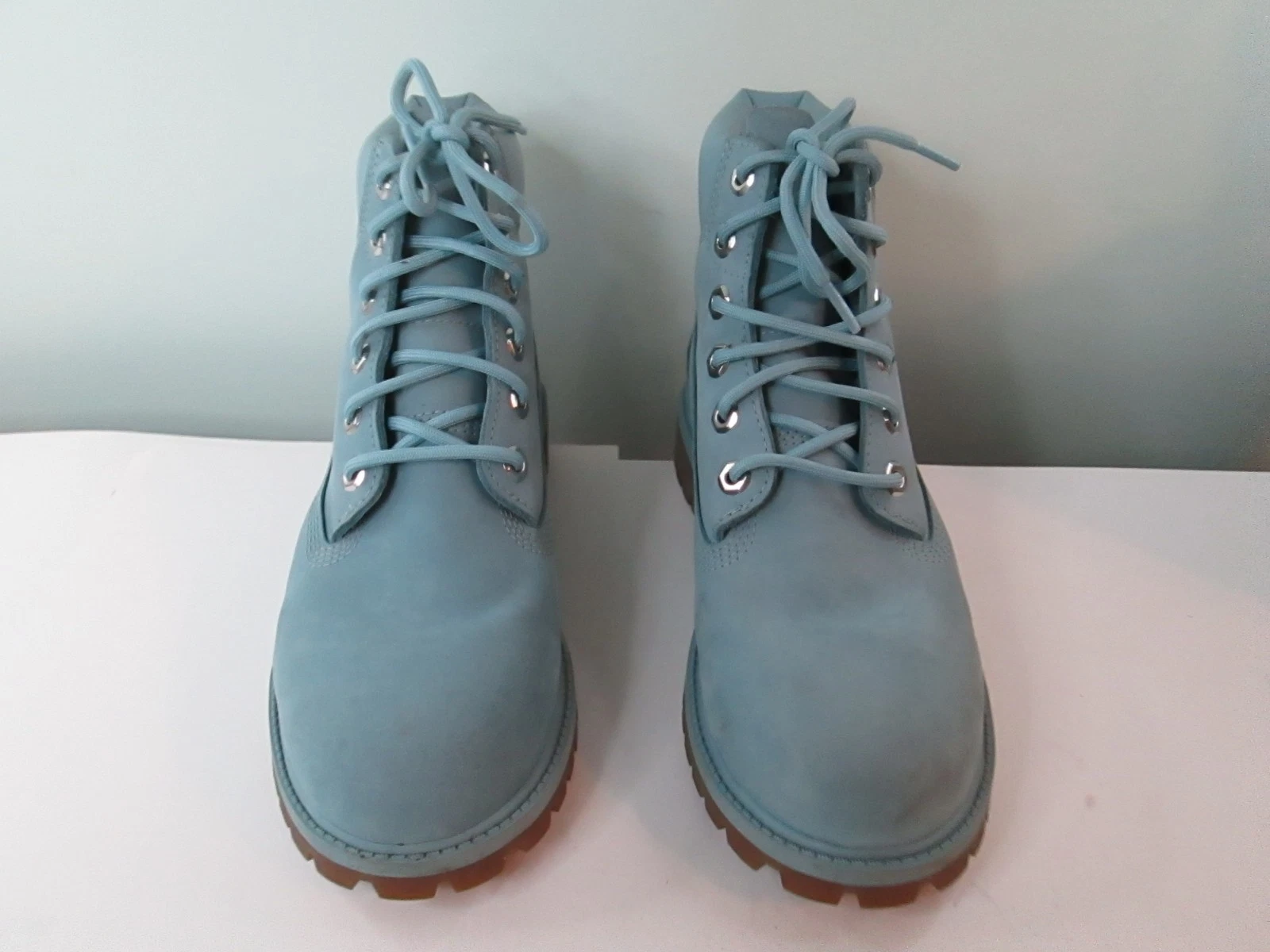 Timberland 6-inch Waterproof Blue Boots 6 Women's Girls Combat Hiking
