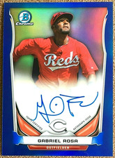 2014 Bowman Chrome Autograph Blue Refractor /150 Gabriel Rosa #BCAP-GR Reds RC