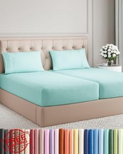 Split King Size 5 Piece Sheet Set - Comfy Breathable and Cooling Sheets - Hot...