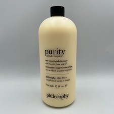 Philosophy Purity Made Simple One-Step Facial Cleanser 32 fl oz No Pump New