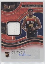 2020-21 Panini Select Rookie Jersey Red Wave Prizm Udoka Azubuike Auto 07rd