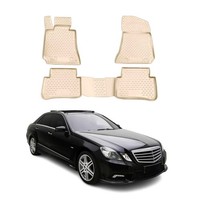 Omac Gummimatten FußMatten FüR Mercedes W212 2009-2016 TPE Automatten Beige 4X