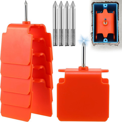 6 Pack Outlet Marker for Drywall, Blind Mark Dry Wall Electrical Box Locator Too