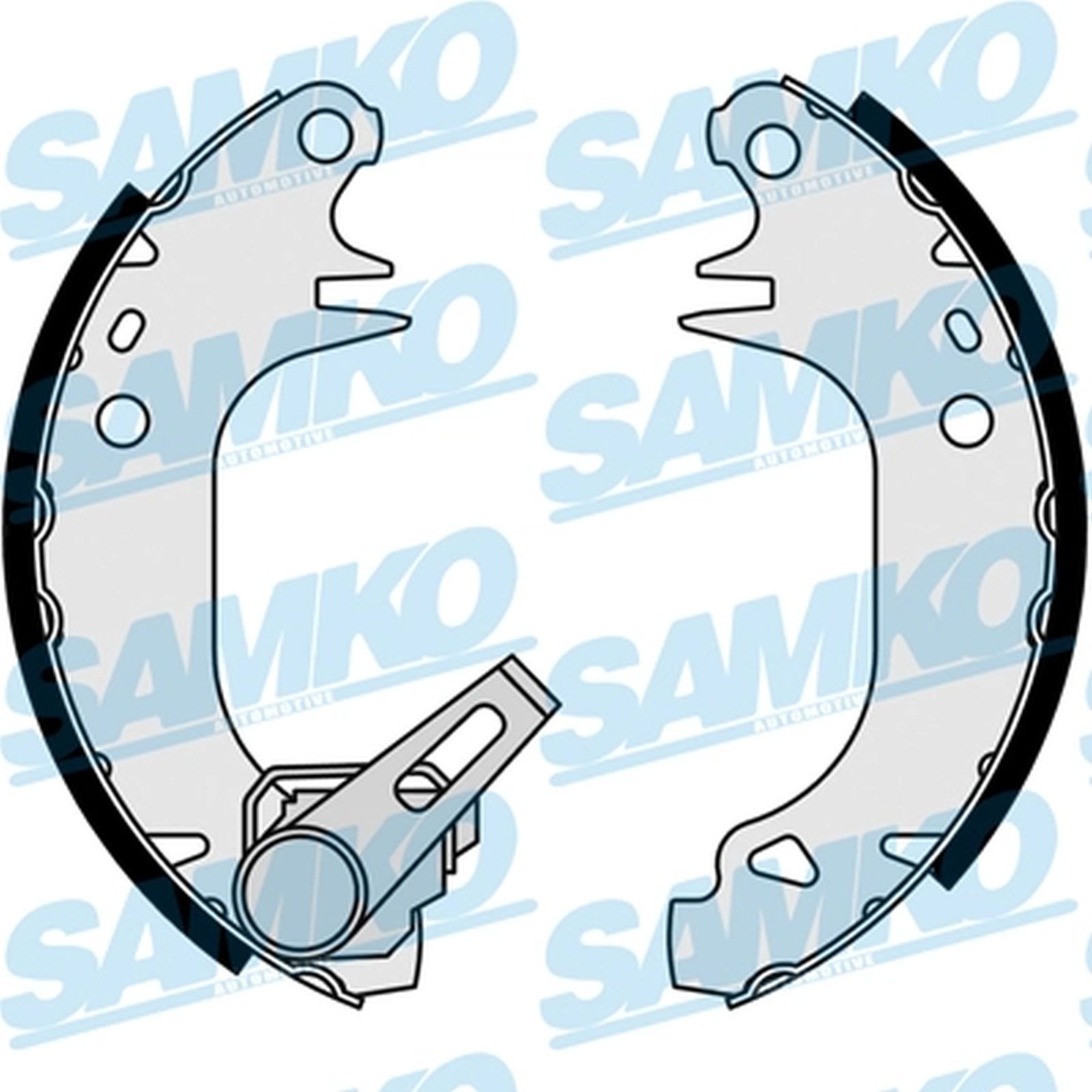 ORIGINAL® SAMKO Bremsbackensatz Hinten für Citroën SAXO AX BX SAXO Hatchback