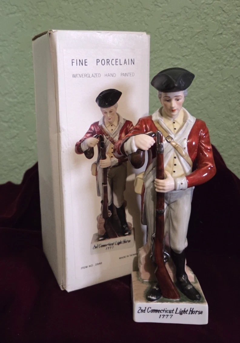 Porcelain Military Figurines In Antique Ceramic & Porcelain