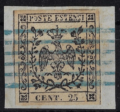 1852 ASI Modena and Reggio 25c light suede Saxon 4 used