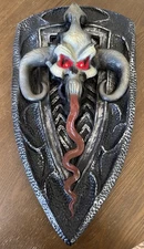 Vintage Halloween 1995 The Paper Magic Group SKULL HORN LITE UP EYE Blow Mold