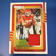 Panini 2025 Donruss Threads Travis Kelce #DTH-TKE Kansas City Chiefs Memorabilia