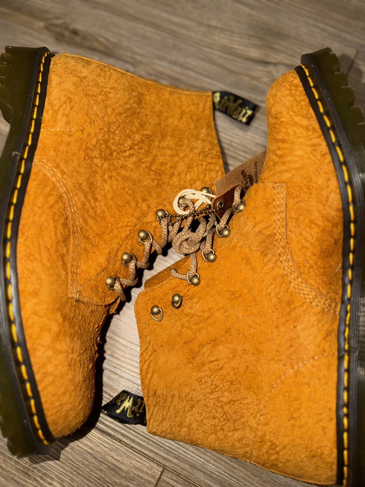 Dr.Martens 1460 Pascal Made In England Emboss Suede Men’s 14 NIB $300 Sold Out image 5