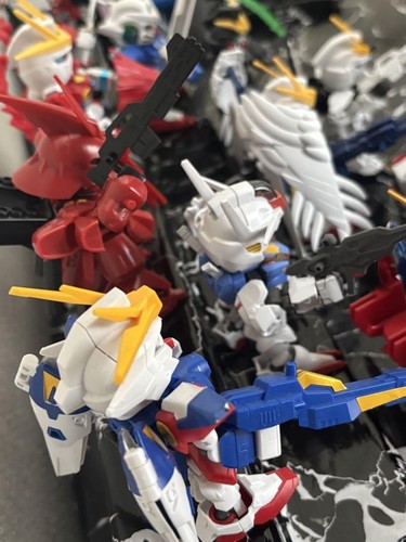 SD Gundam BB Senshi Gunpla Lot of 12 Built Models Junk Display Collection - Picture 6 of 6