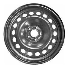 18-Hole Black 17x7.5 Steel Factory Wheel - Replica Fits 2019 - 2020 FORD FUSION