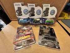 FIVE 1/64 Diecast Greenlight Collectibles VW Type 2 Double Cab Pickups-Brand New