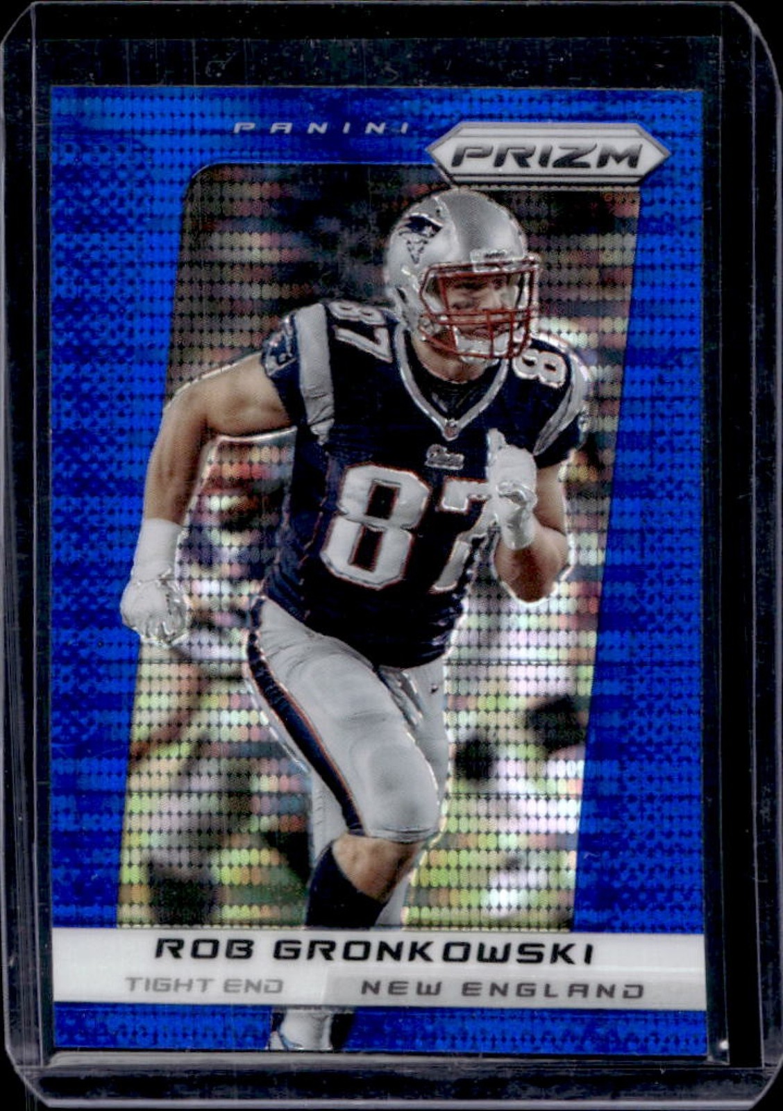 2013 Prizm Rob Gronkowski Prizm Blue Pulsar #68 Patriots