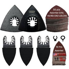 Oscillating Multi Tool Sanding Kit - 105 Pcs Including 3-1/8 Inch , 2 Inch
