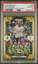 2022 PRIZM P/L RICHARLISON GOLD BREAKAWAY PRIZM #’d 03/10 PSA 10